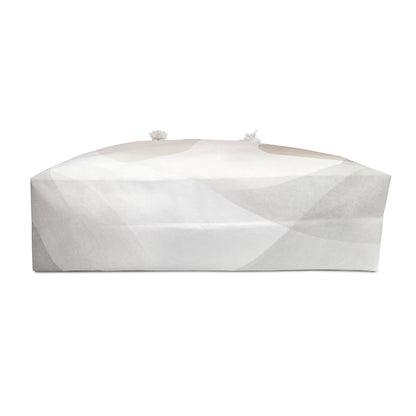 Soft Neutral Abstract Wave Weekender Bag | Minimal Beach Tote