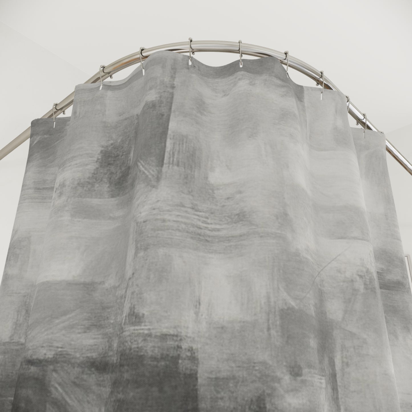 Stylish Abstract Shower Curtain | Modern Bathroom Decor, Unique Home Accessories, Gray Artwork, Gift for Housewarming, Elegant Design - TRV