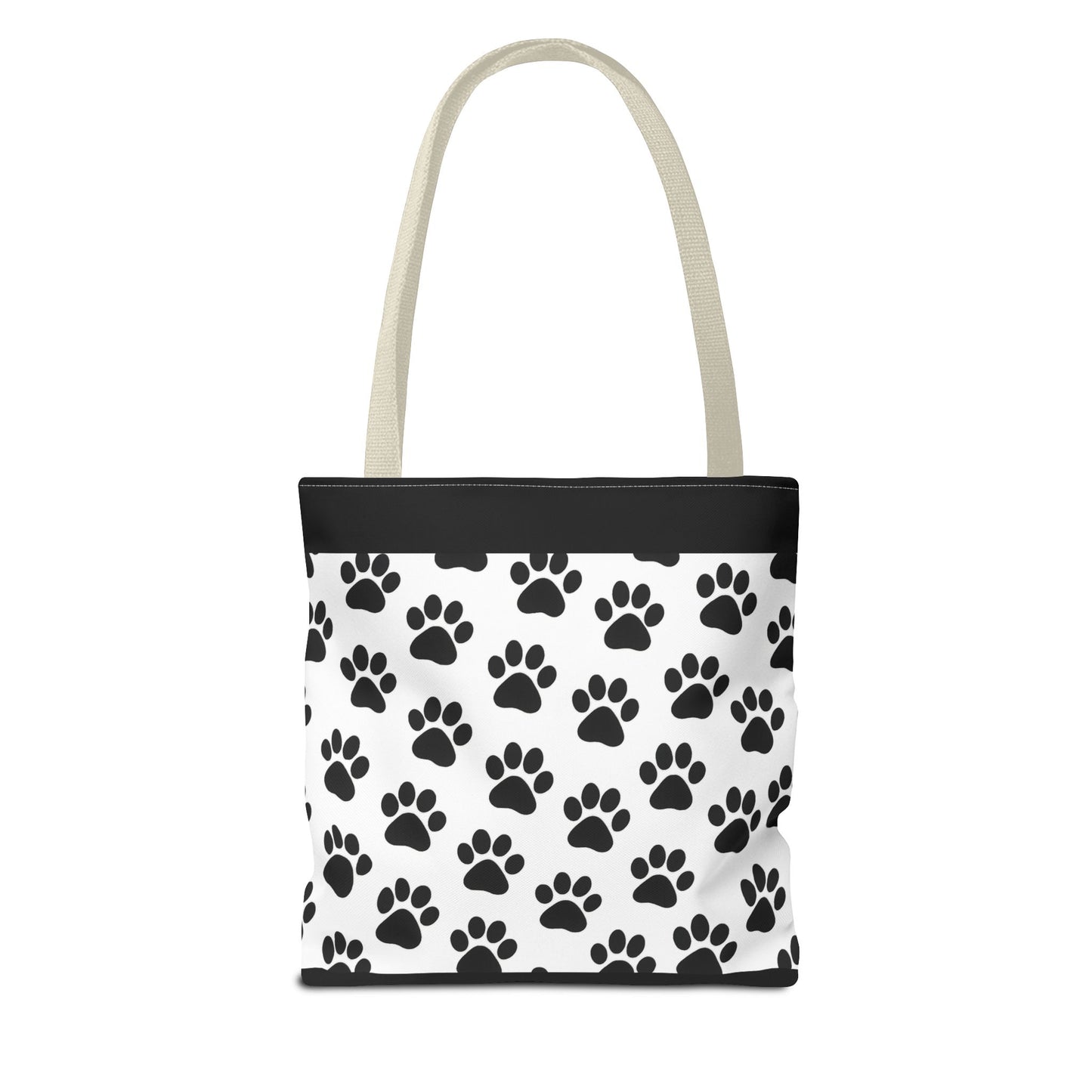 Paw Print Tote Bag, Dog Lover Gift, Shopping Tote, Eco-Friendly Bag, Pet Accessory, Animal Print Carryall - TRV