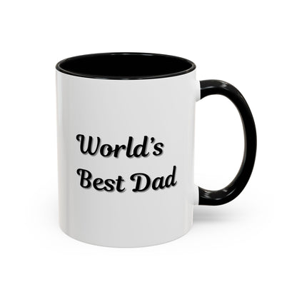Father's Day Accent Mug, Best Dad Coffee Cup, Father's Day Gift, Novelty Mug, Ceramic Mug, Father's Day Present
