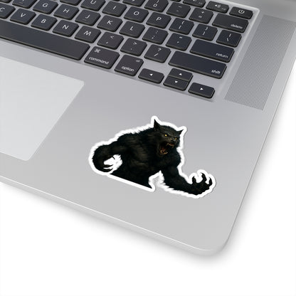 Fierce Werewolf Kiss-Cut Stickers | Halloween Decor, Laptop Decals, Spooky Gifts, Monster Lovers, Unique Party Favors