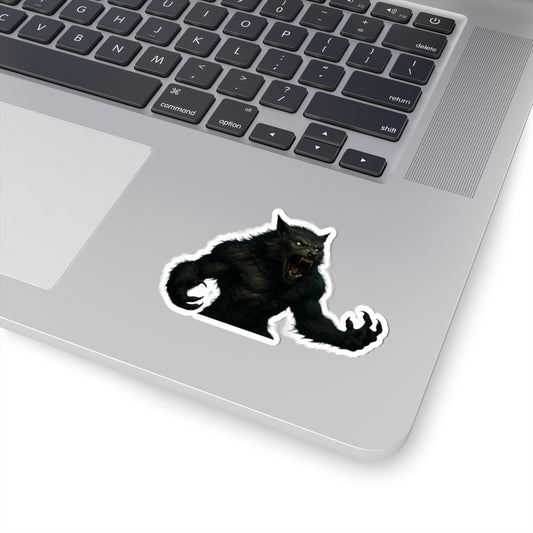 Fierce Werewolf Kiss-Cut Stickers | Halloween Decor, Laptop Decals, Spooky Gifts, Monster Lovers, Unique Party Favors