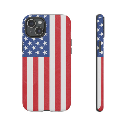 American Flag Phone Case - Patriotic Cell Cover, Tough Cases, USA Pride, Independence Day Gift, Veteran's Day, Phone Protection - TRV