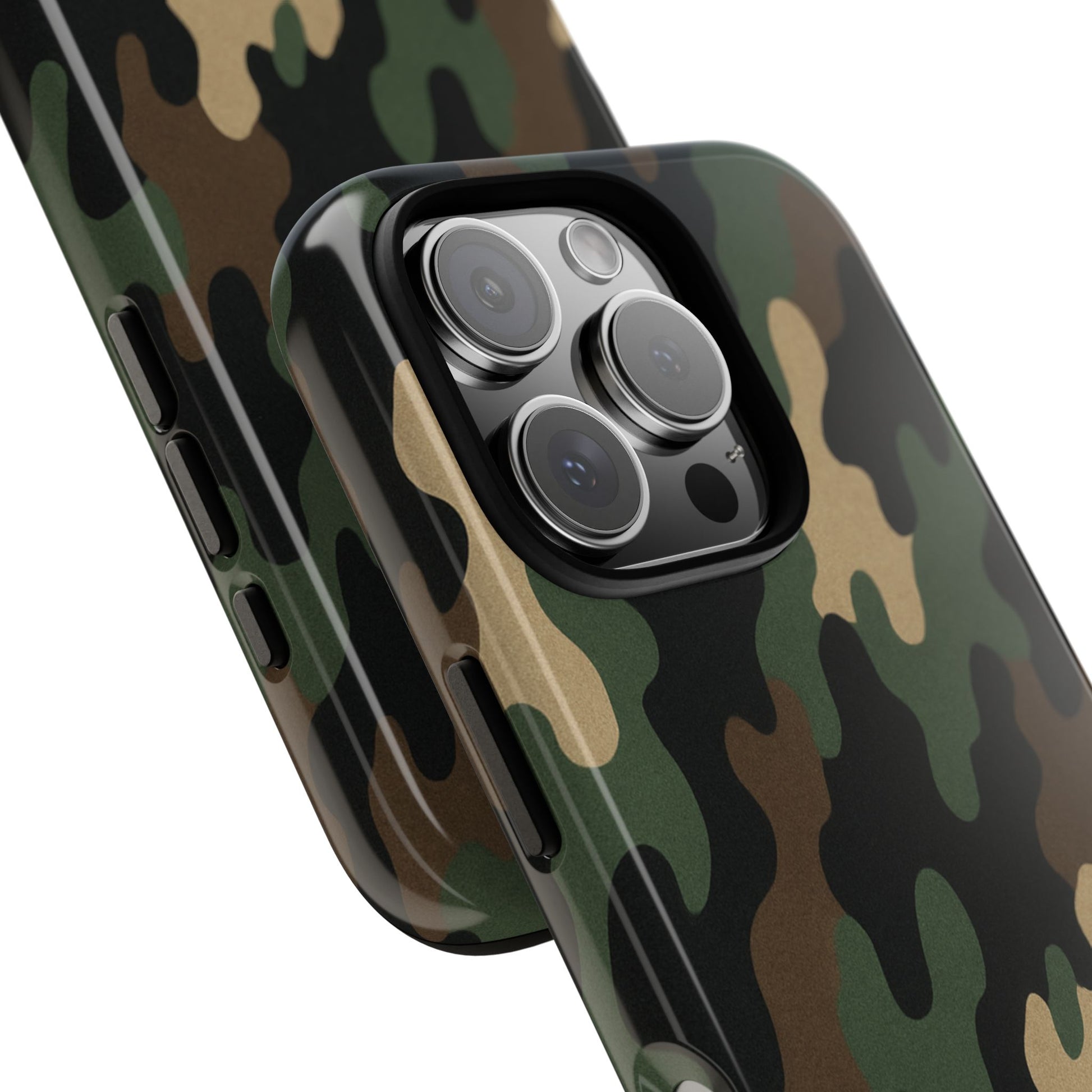 Camouflage Phone Case, Tough Cases, Military Style, Unique Phone Accessories, Gift for Him, Durable Phone Cover - TRV