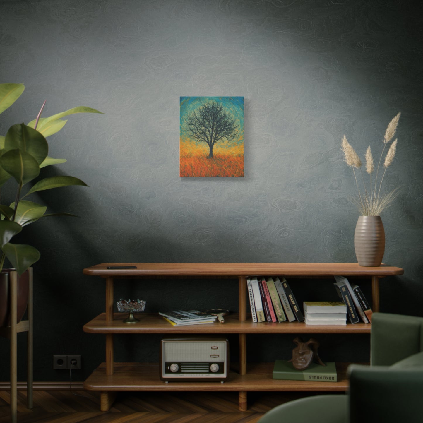 Artistic Tree Canvas Wall Art, Matte Stretched Canvas, Natural Decor for Home, Office, Gift for Nature Lovers, Bohemian Wall Decor