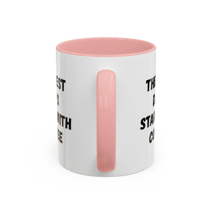 Inspirational Coffee Mug - The Best Days Start With Coffee - Gift for Coffee Lovers, Office Decor, Kitchenware, Birthday Gift, Motivational
