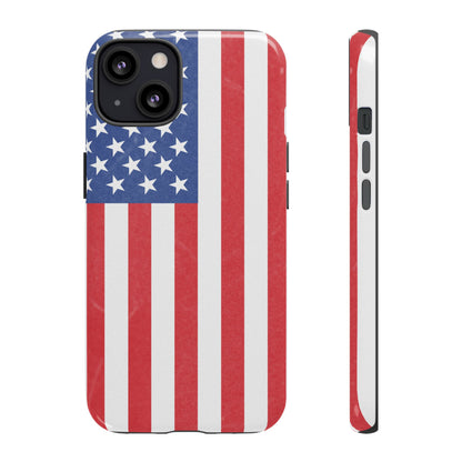 American Flag Phone Case - Patriotic Cell Cover, Tough Cases, USA Pride, Independence Day Gift, Veteran's Day, Phone Protection - TRV