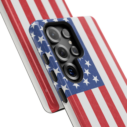 American Flag Phone Case - Patriotic Cell Cover, Tough Cases, USA Pride, Independence Day Gift, Veteran's Day, Phone Protection - TRV