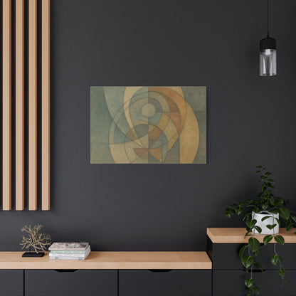 Abstract Geometric Circles Matte Canvas - TRV