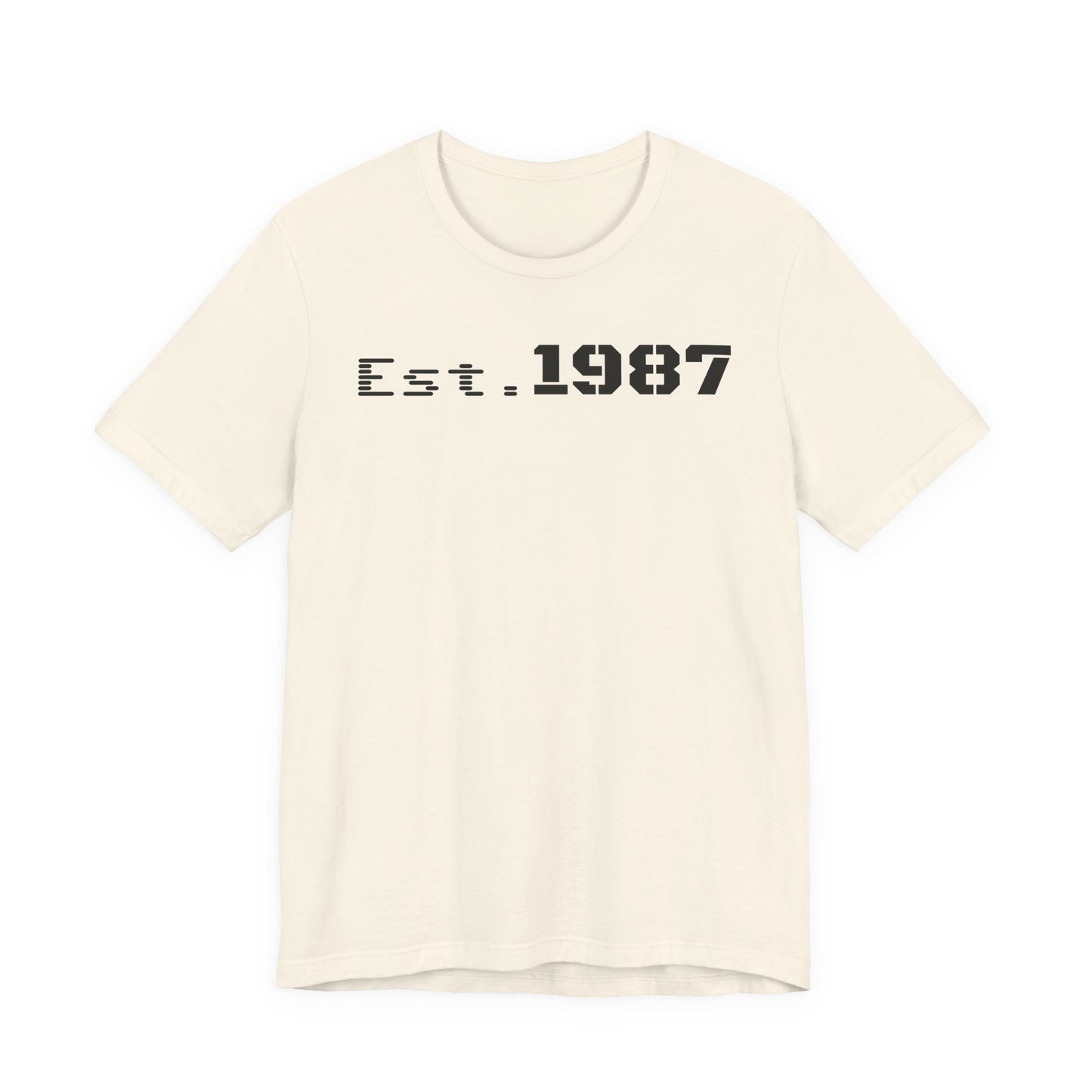 Est. 1987 Unisex Tee - Vintage Style Shirt, 80s Birth Year Gift, Casual Wear, Birthday T-Shirt, Retro Graphic Tee