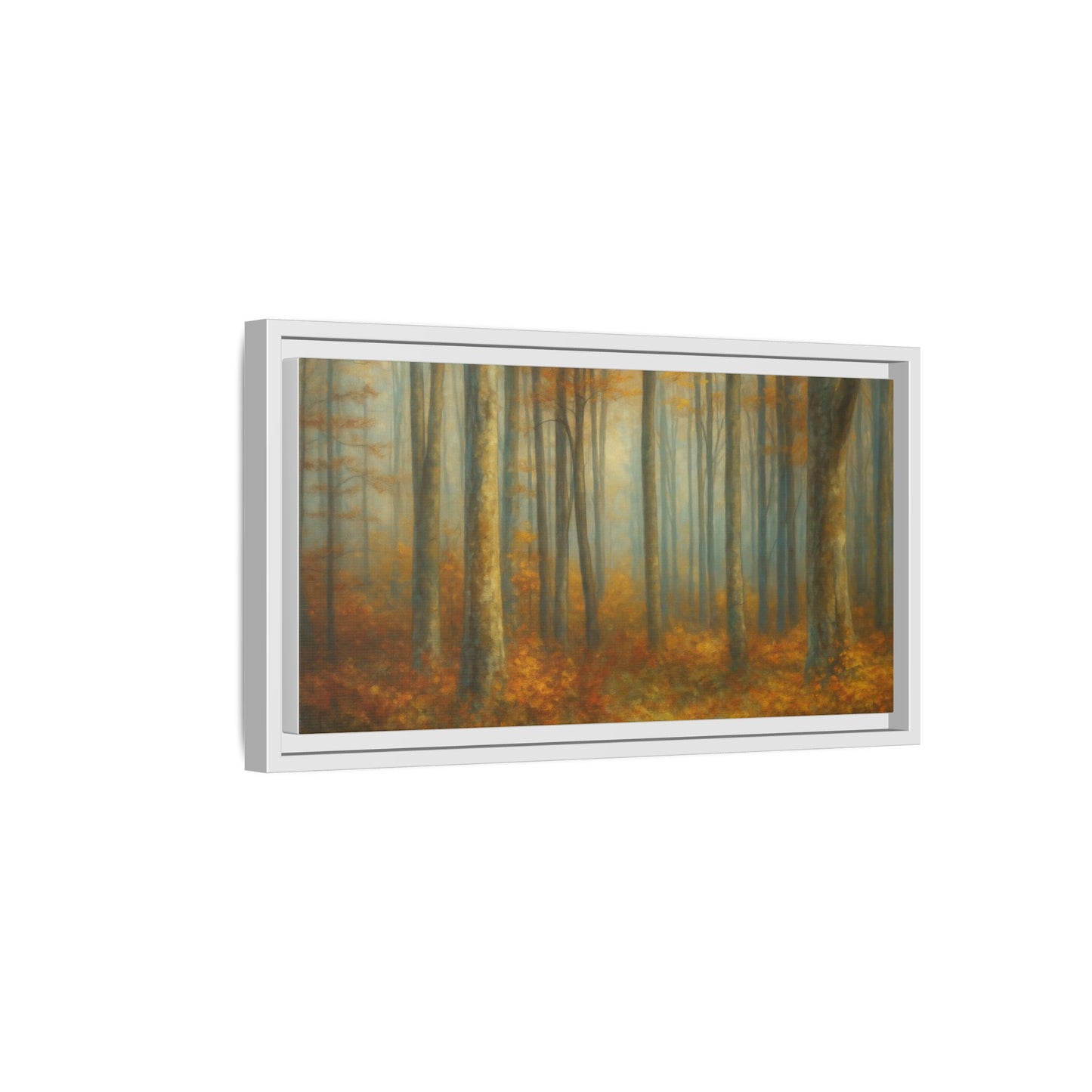 Autumn Forest Canvas Art, Framed Wall Decor, Rustic Home Decor, Nature Artwork, Gift for Nature Lovers - TRV