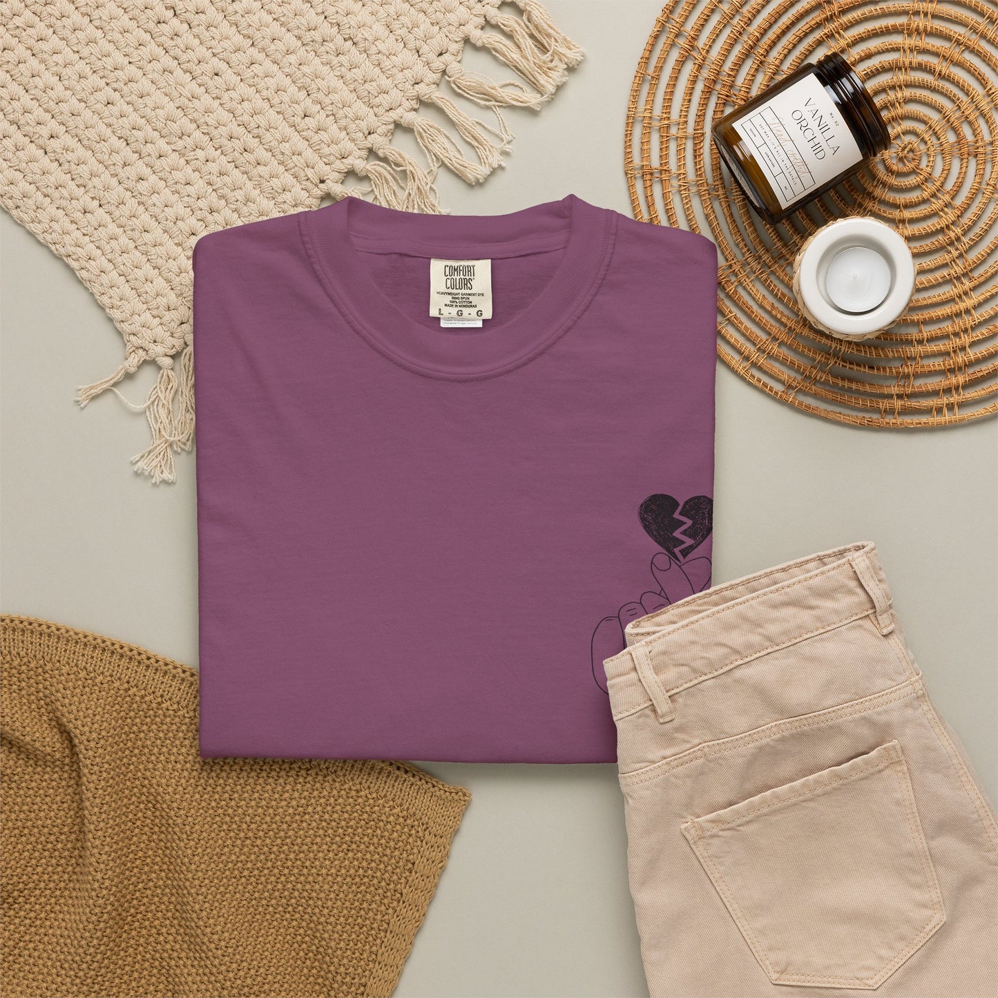 Heartbreak Unisex Garment-Dyed T-Shirt - Trendy Casual Tee for Self-Expression