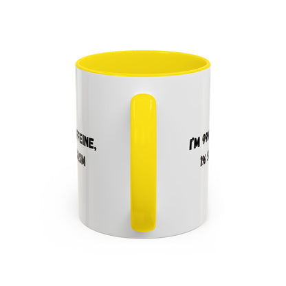 Sarcastic Coffee Mug - Funny Gift for Coffee Lovers, Black and White Accent Mug, Gift for Birthdays, Office Humor, Caffeine Enthusiasts