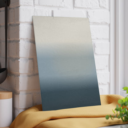 Neutral Gradient Ombre Glass Cutting Board | Blue Gray Kitchen Countertop