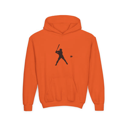 Baseball Themed Youth Hoodie, Sports Sweatshirt, Kids Gift, Youth Apparel, Baseball Fan Gear, Athletic Hoodie