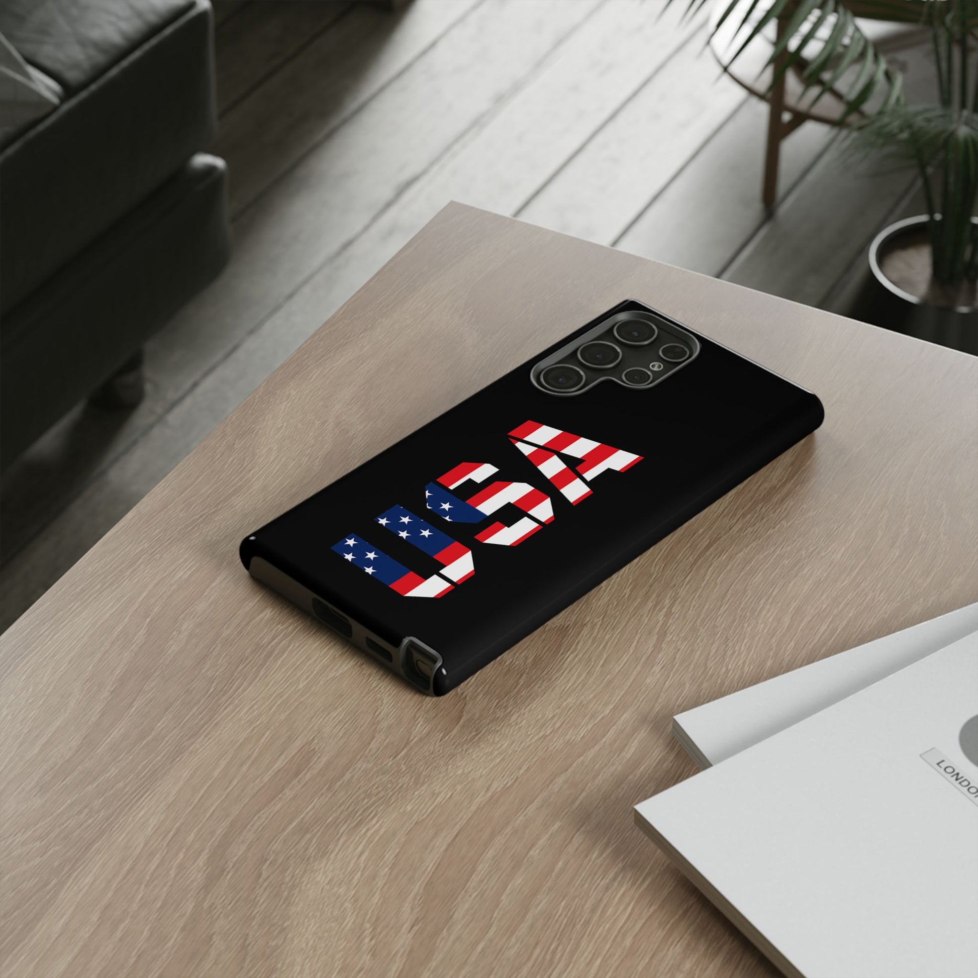 USA Flag Phone Case, Tough Phone Cover, Patriotic Gift, Independence Day Accessory, American Pride Mobile Case - TRV