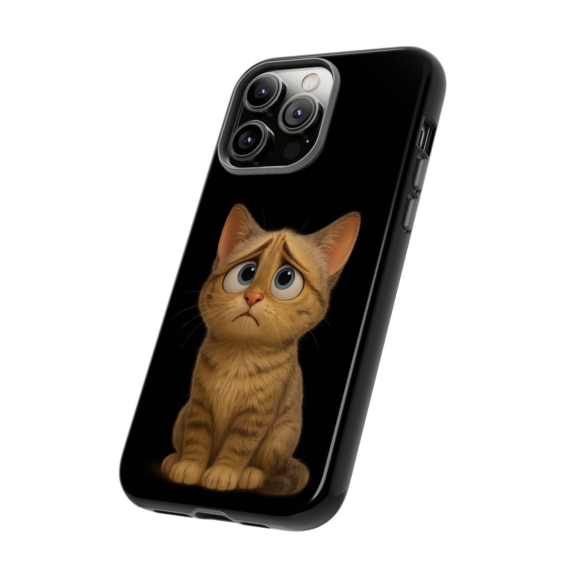 Cute Cat Phone Case, Adorable Kitty Cover, Pet Lover Gift, Unique Animal Design, Customizable Mobile Case - TRV
