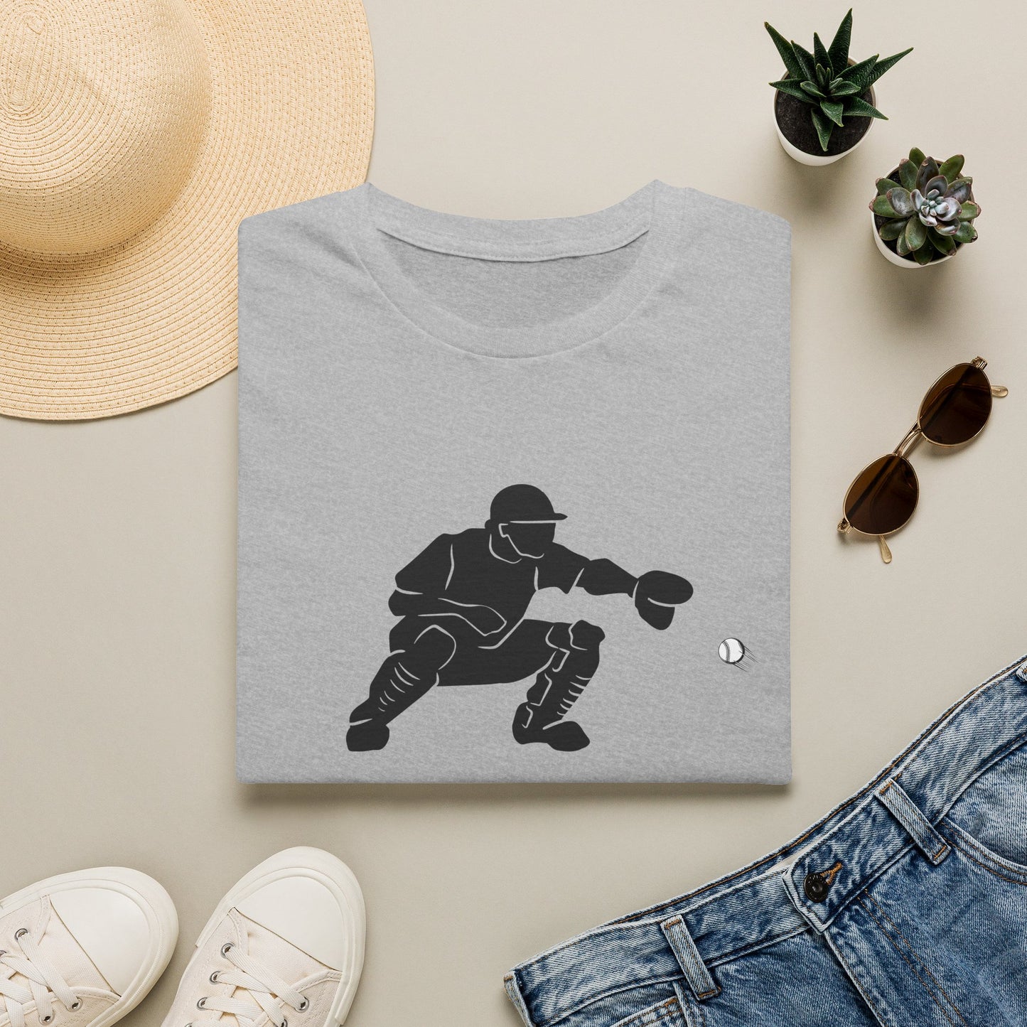Baseball Catcher Unisex Softstyle T-Shirt, Sports Apparel, Gift for Athletes, Workout Gear, Casual Wear, Special Occasions