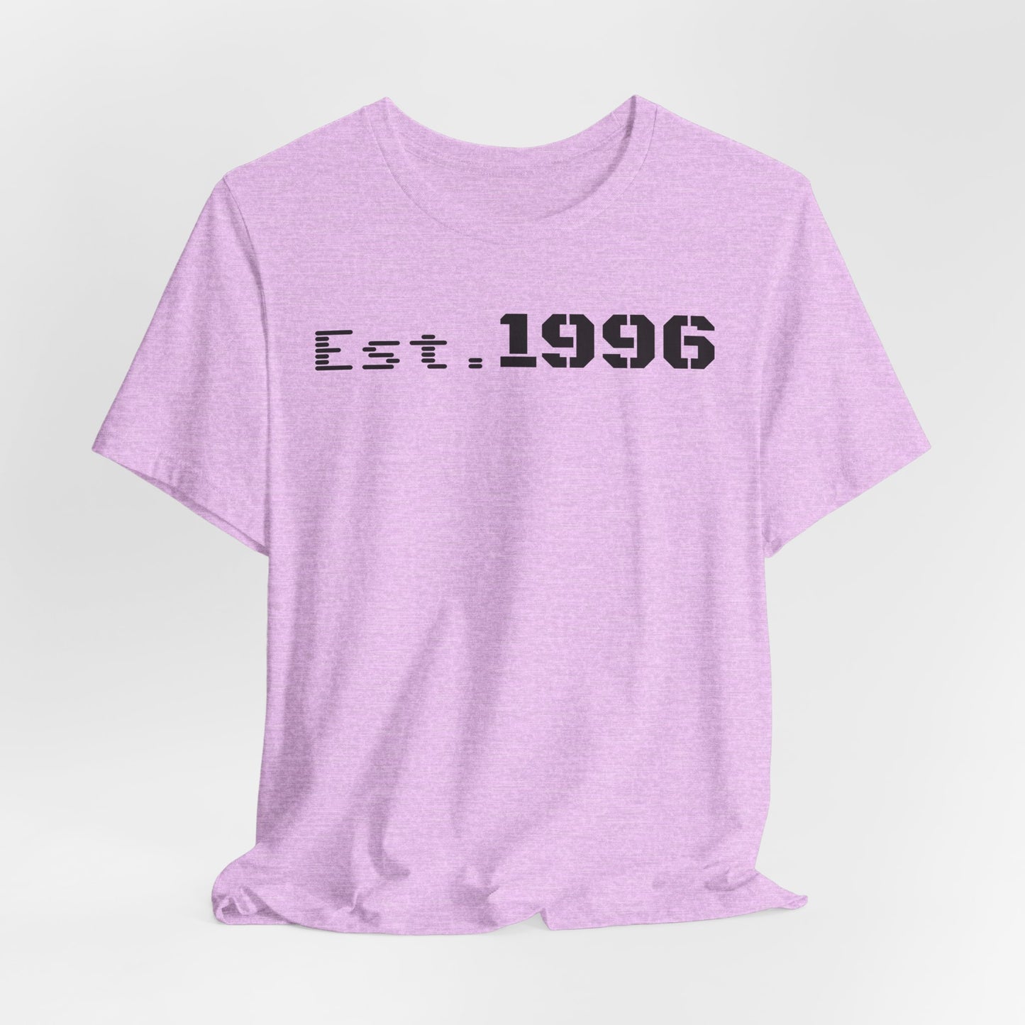 Established 1996 Unisex T-Shirt, Vintage Year Tee, Birth Year Gift, Casual Fashion, Personalized Graphic Tee - TRV