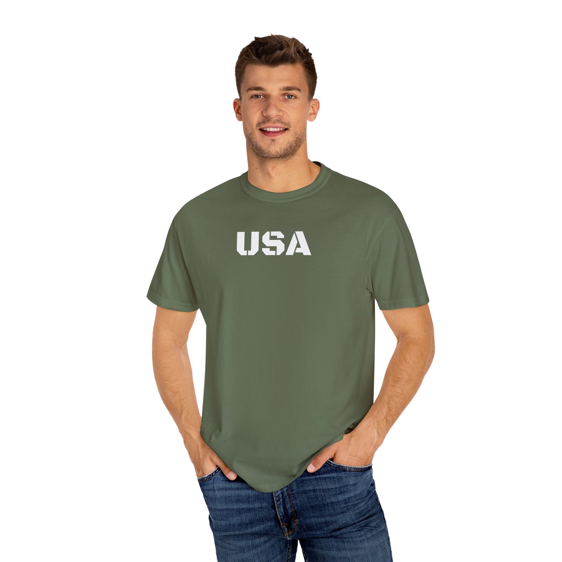 USA Vintage Unisex T-Shirt, Soft Cotton Tee, Casual Wear, Gifts for Her & Him, Summer Essentials, Independence Day Apparel - TRV