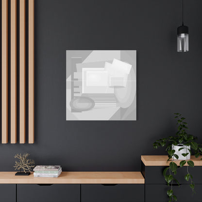 Abstract Geometric Collage Matte Canvas
