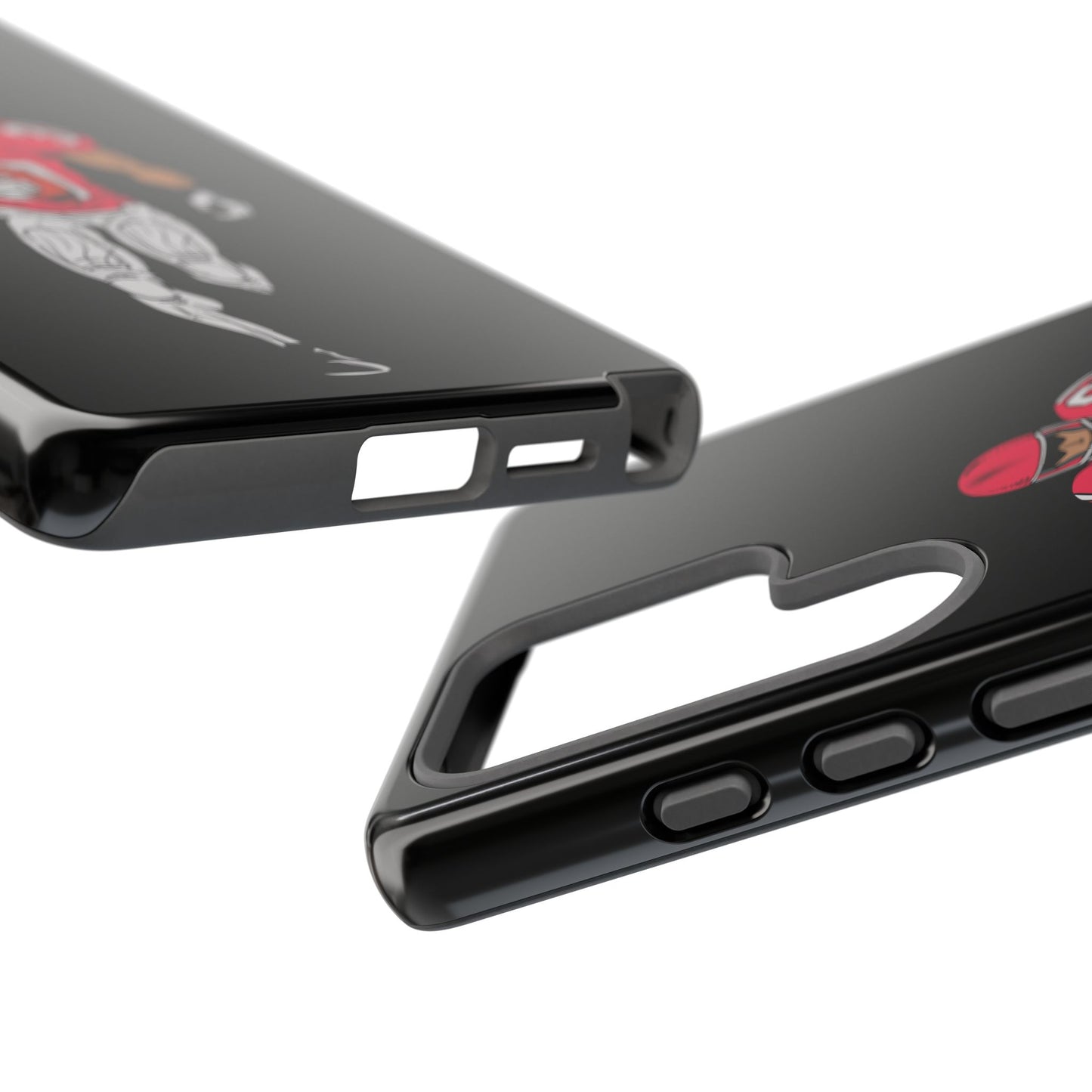 Football Player Tough Phone Case – Protective Black Sports iPhone Case