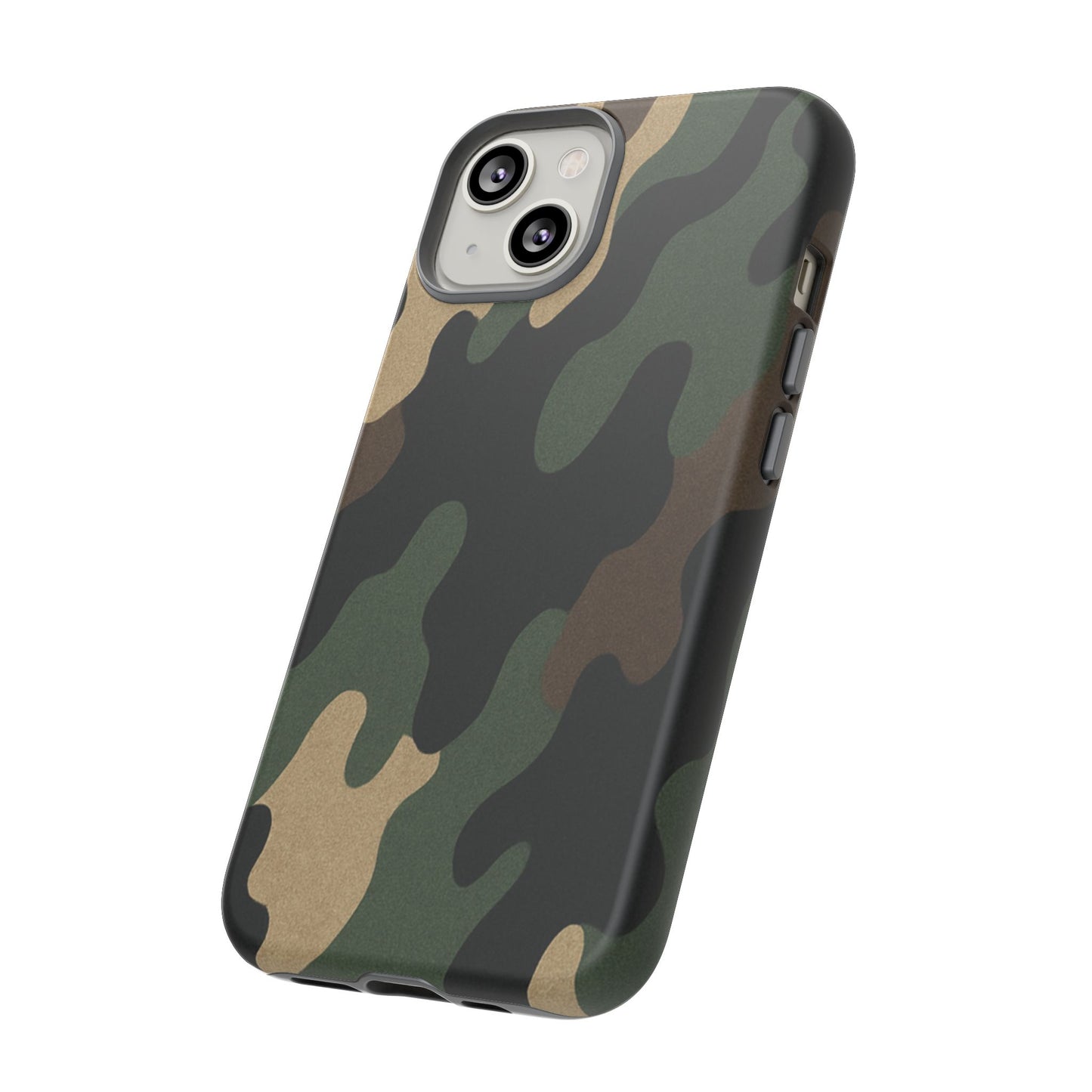Camouflage Phone Case, Tough Phone Cover, Military Style Accessory, Protective Case for Men, Gifts for Soldiers - TRV