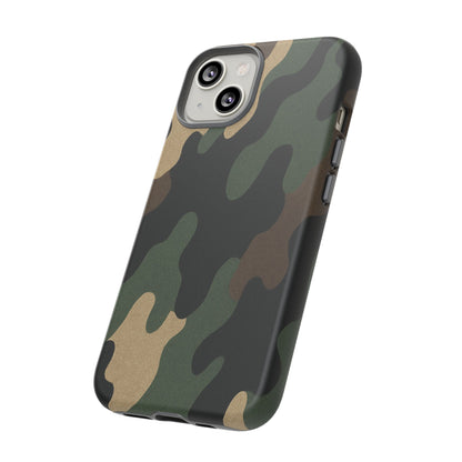 Camouflage Phone Case, Tough Phone Cover, Military Style Accessory, Protective Case for Men, Gifts for Soldiers - TRV