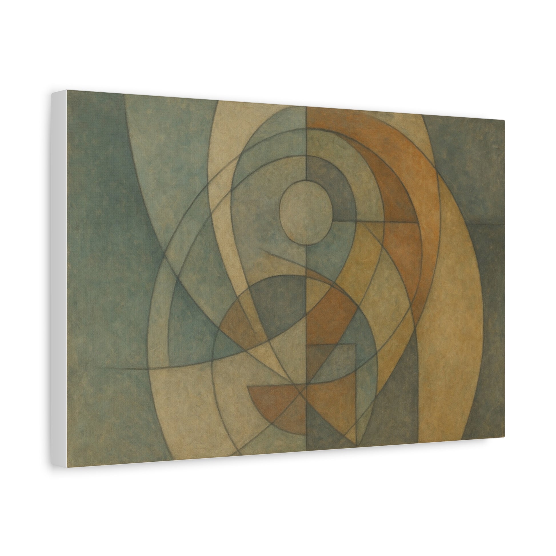 Abstract Geometric Circles Matte Canvas