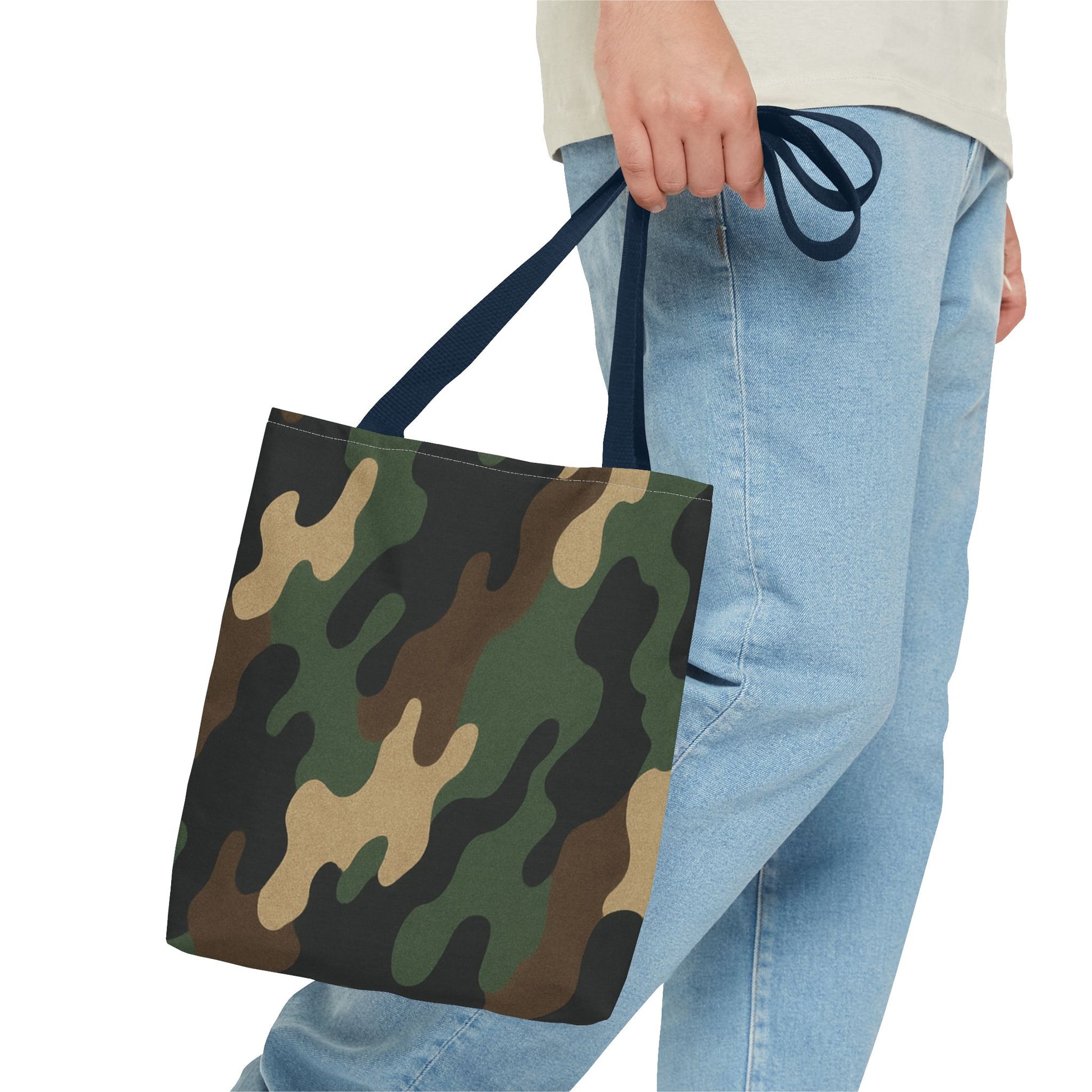 Stylish Camouflage Tote Bag, Reusable Shopping Bag, Beach Tote, Casual Carry-All, Gift for Him or Her - TRV