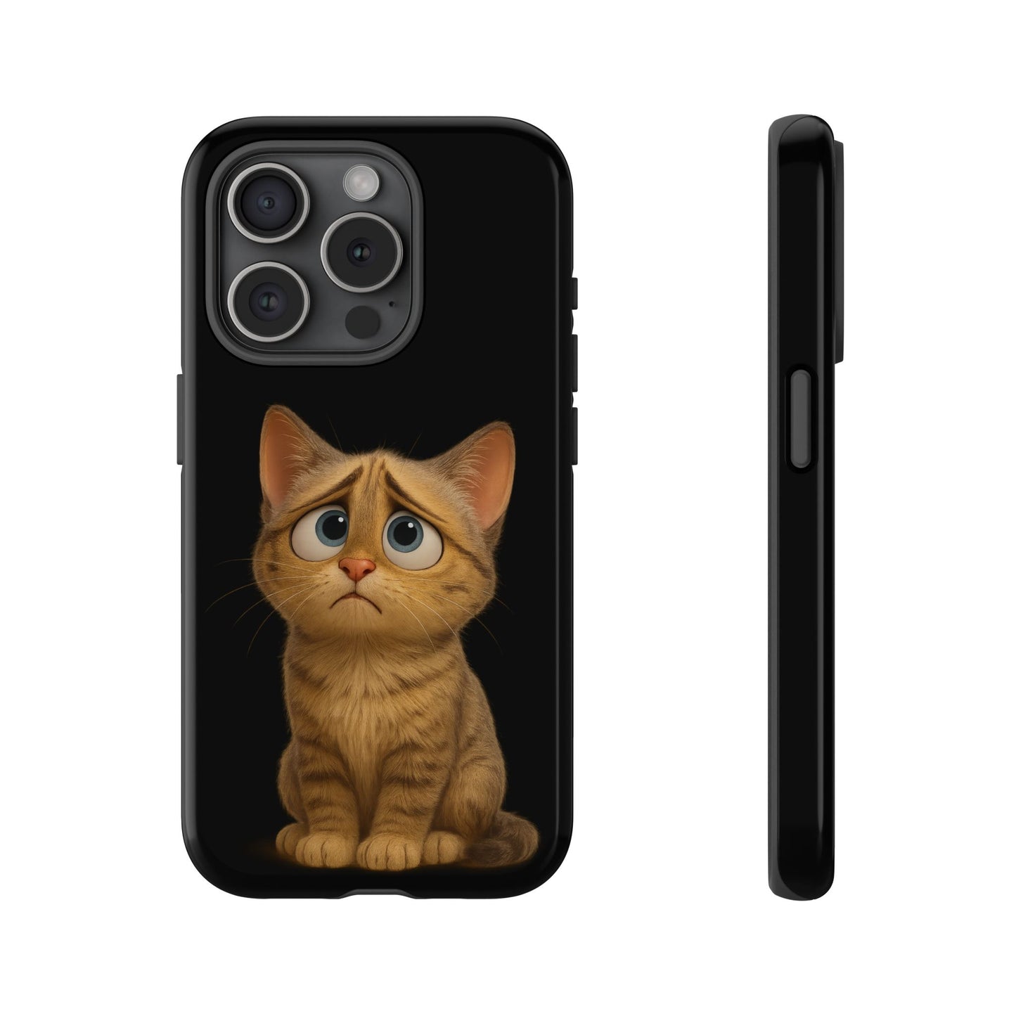 Cute Cat Phone Case, Adorable Kitty Cover, Pet Lover Gift, Unique Animal Design, Customizable Mobile Case - TRV