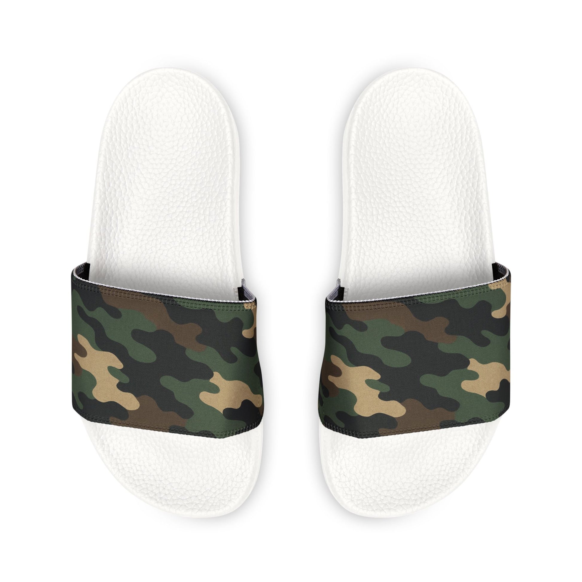 Camouflage Men's Slip-On Sandals | Casual Comfort Footwear for Summer, Beach Days, Outdoor Activities, Gifts for Him, Fashionable Slides - TRV