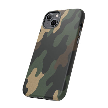 Camouflage Phone Case, Tough Phone Cover, Military Style Accessory, Protective Case for Men, Gifts for Soldiers - TRV