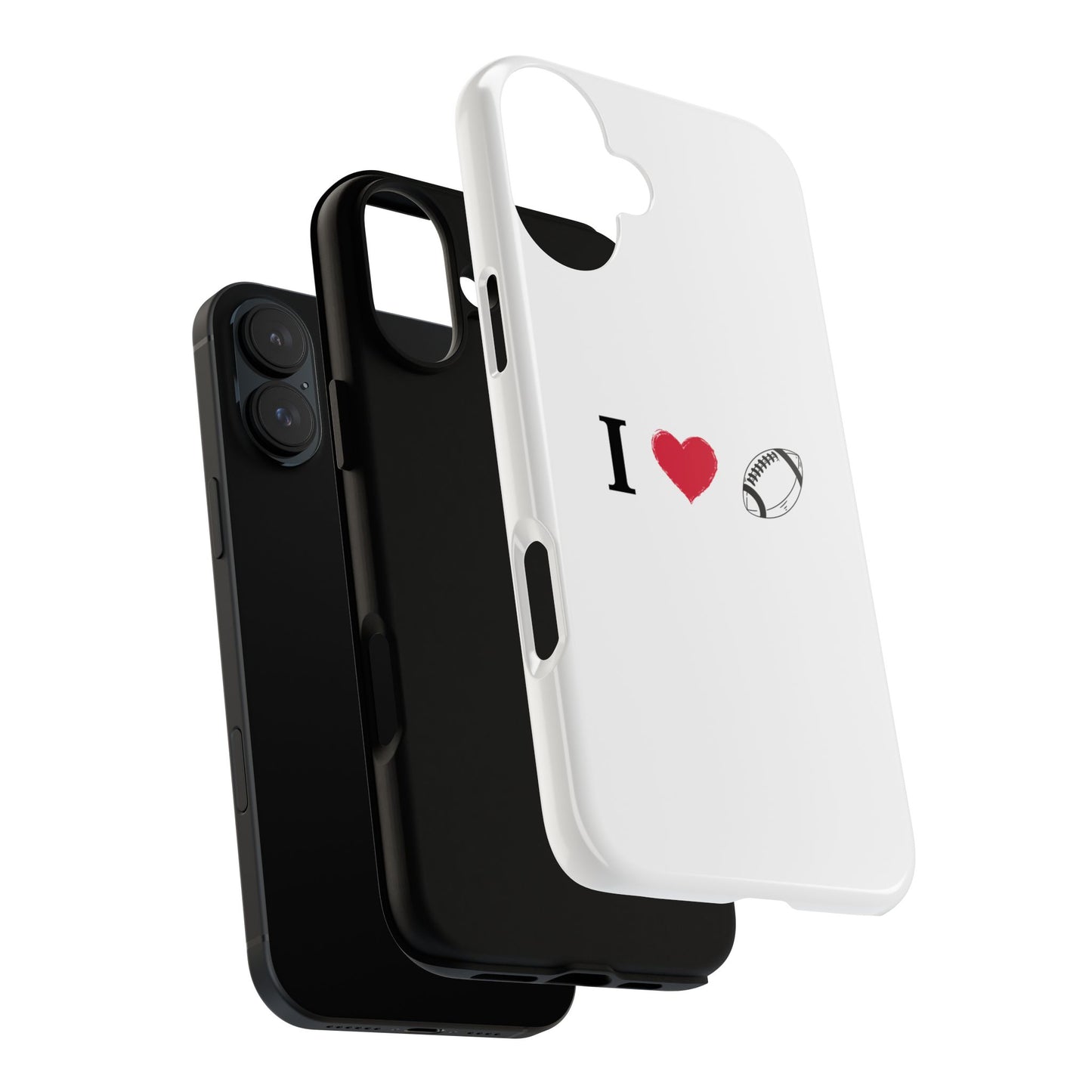 Football Love Phone Case - Tough Cases, Unique Sports Lover Gift, Personalized Cellphone Cover, Birthday Present, Sports Equipment - TRV