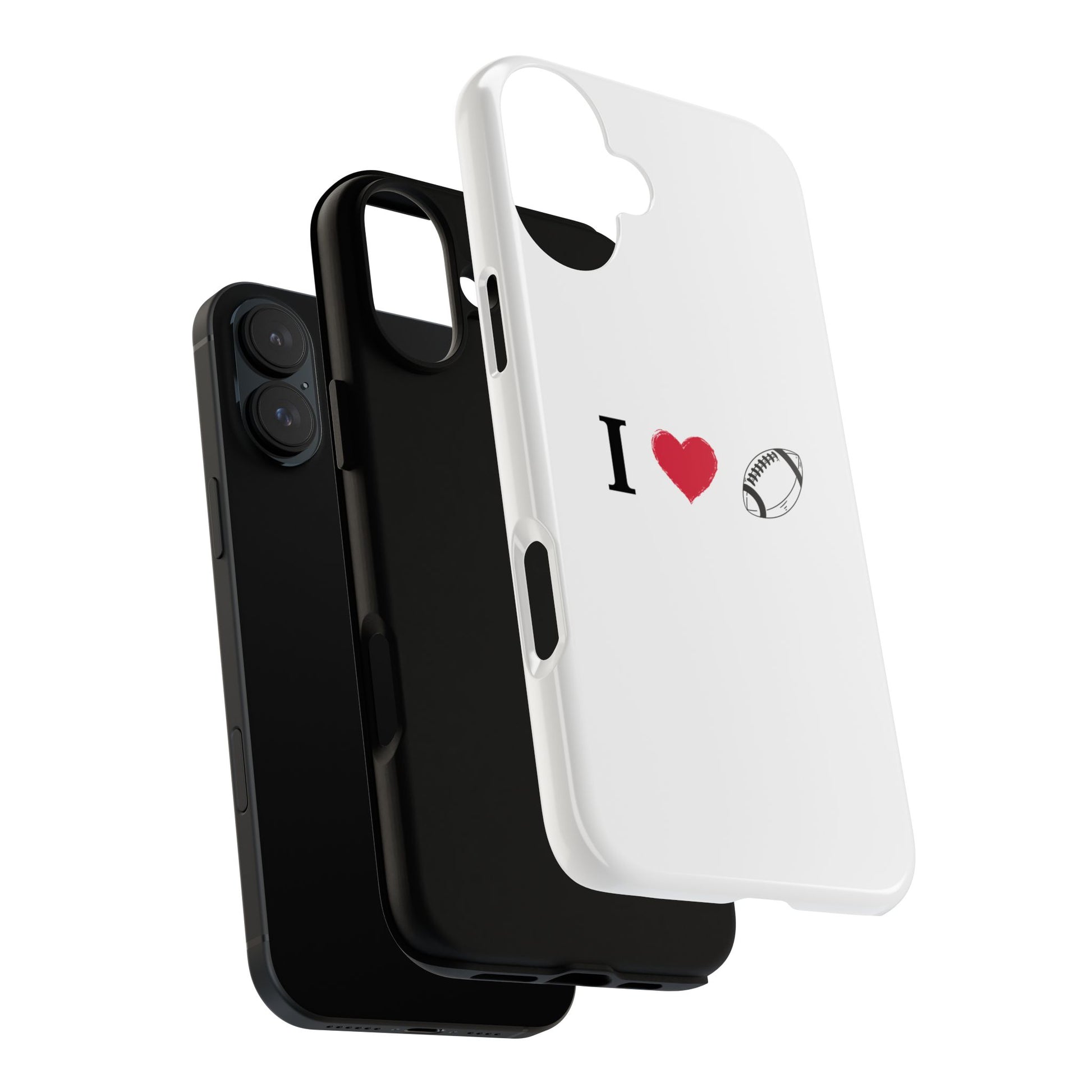 Football Love Phone Case - Tough Cases, Unique Sports Lover Gift, Personalized Cellphone Cover, Birthday Present, Sports Equipment - TRV