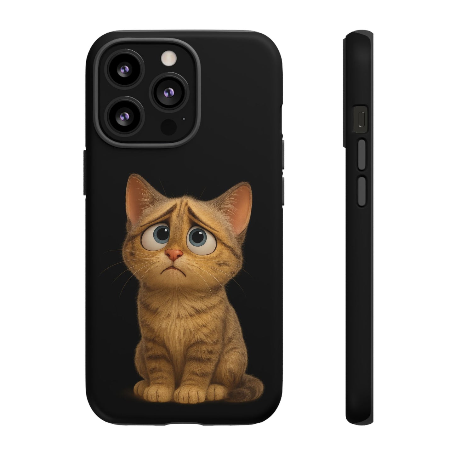 Cute Cat Phone Case, Adorable Kitty Cover, Pet Lover Gift, Unique Animal Design, Customizable Mobile Case - TRV