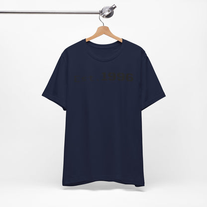 Established 1996 Unisex T-Shirt, Vintage Year Tee, Birth Year Gift, Casual Fashion, Personalized Graphic Tee - TRV