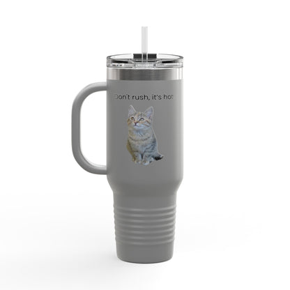 Funny Cat Insulated Travel Mug - 40oz - Perfect for Hot Drinks - TRV