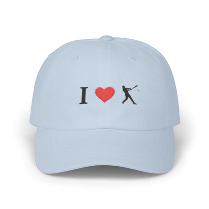I Love Baseball Dad Cap, Sporty Hat for Dads, Baseball Lover Gift, Father's Day Gift, Casual Everyday Wear - TRV
