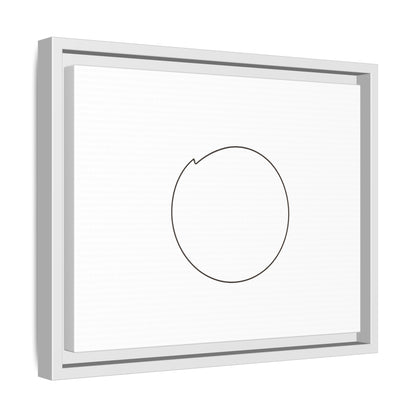 Minimal Circle Line Matte Canvas Framed | Modern Abstract Wall Art