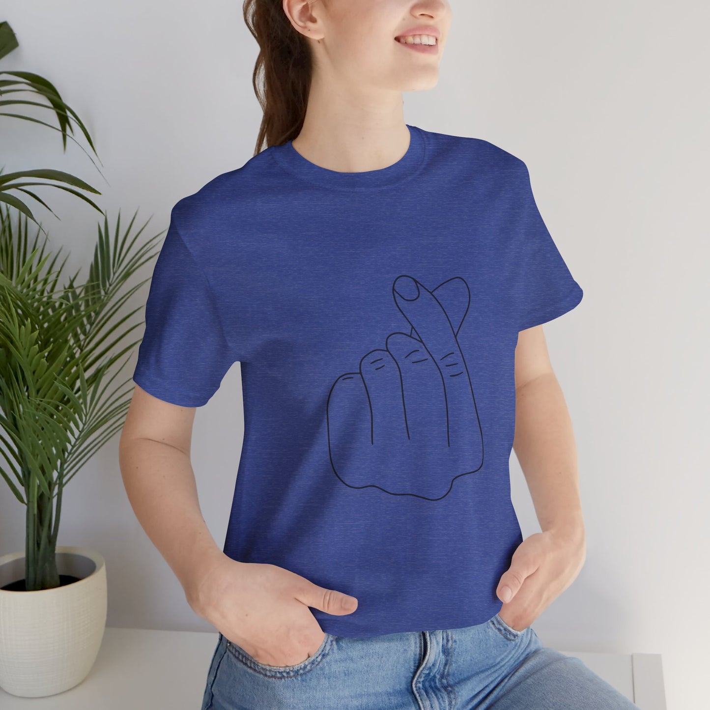 Minimalist Hand Sign Unisex Tee | Casual Everyday Wear | Perfect for Gift Givers