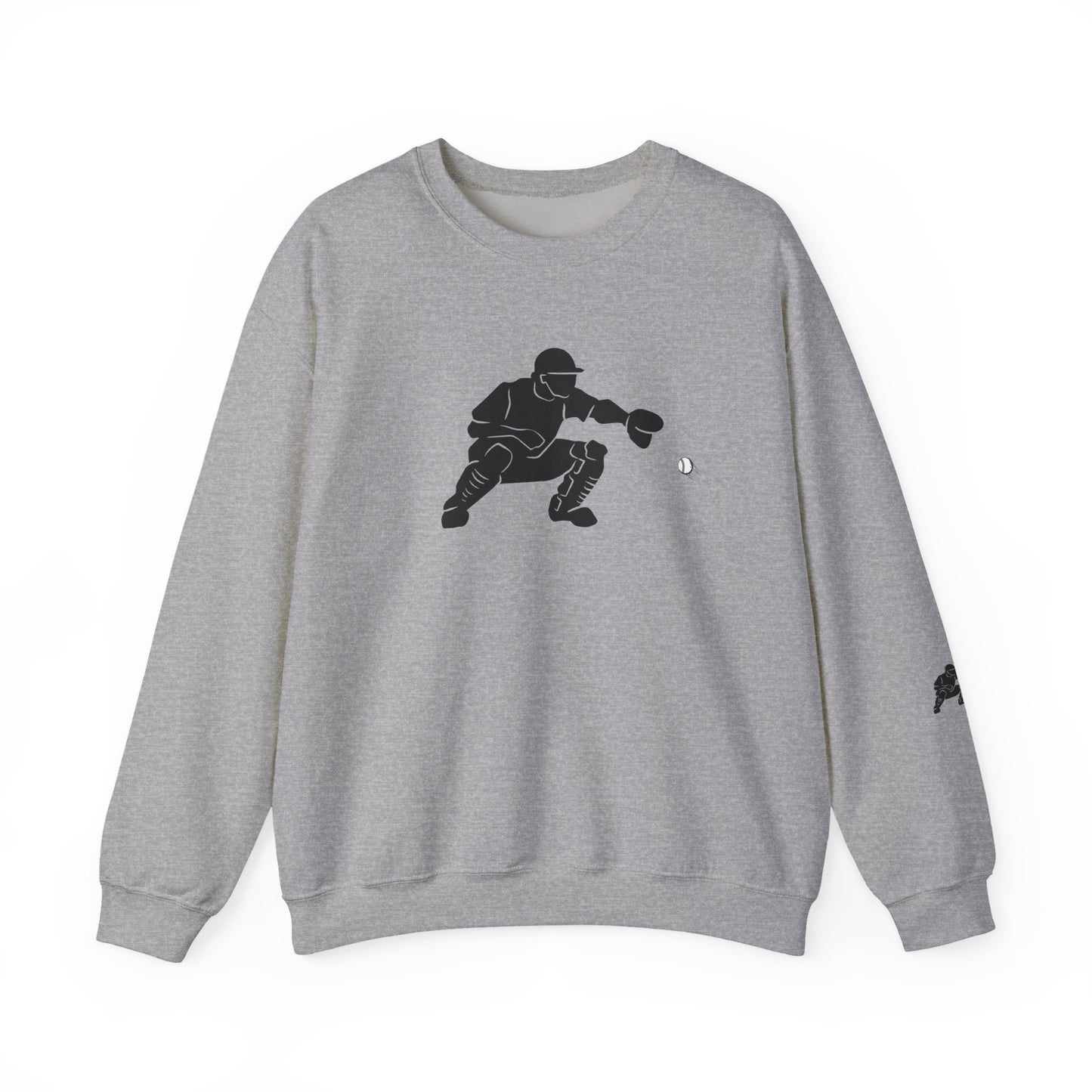 Baseball Catcher Crewneck Sweatshirt | Unisex Sports Apparel | Perfect for Game Days, Gifts, and Casual Wear | Baseball Lover's Gift - TRV