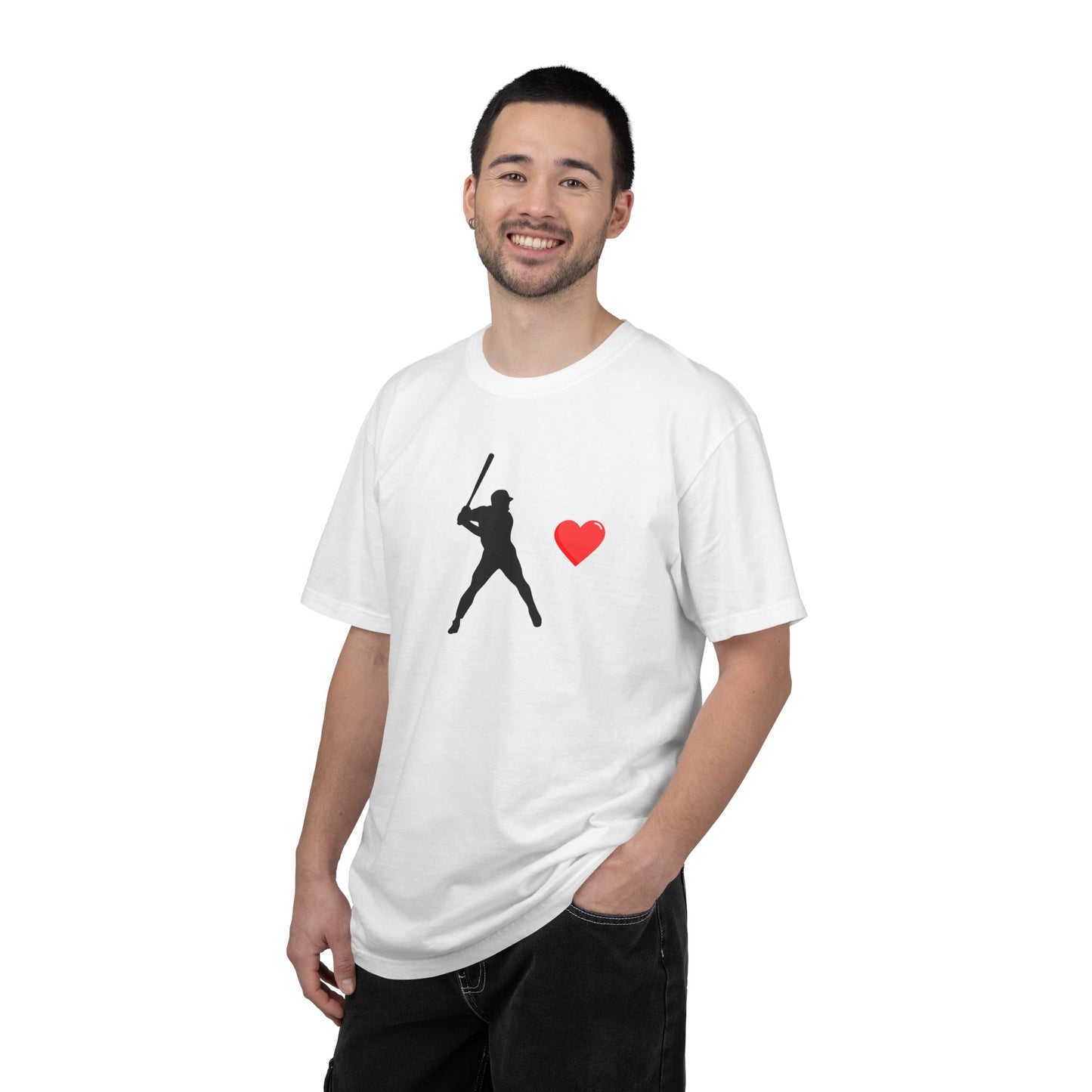 Baseball Love T-Shirt, Unisex Sports Tee, Gift for Baseball Fans, Valentine's Day Shirt, Game Day Apparel, Soft Cotton Top