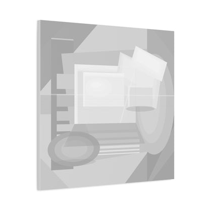 Abstract Geometric Collage Matte Canvas