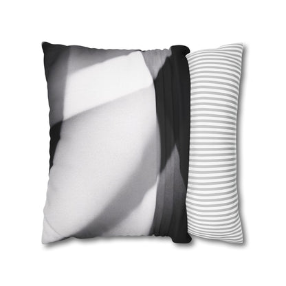 Abstract Black and White Photo Pillowcase, Square Pillowcase