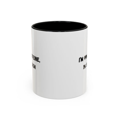 Sarcastic Coffee Mug - Funny Gift for Coffee Lovers, Black and White Accent Mug, Gift for Birthdays, Office Humor, Caffeine Enthusiasts