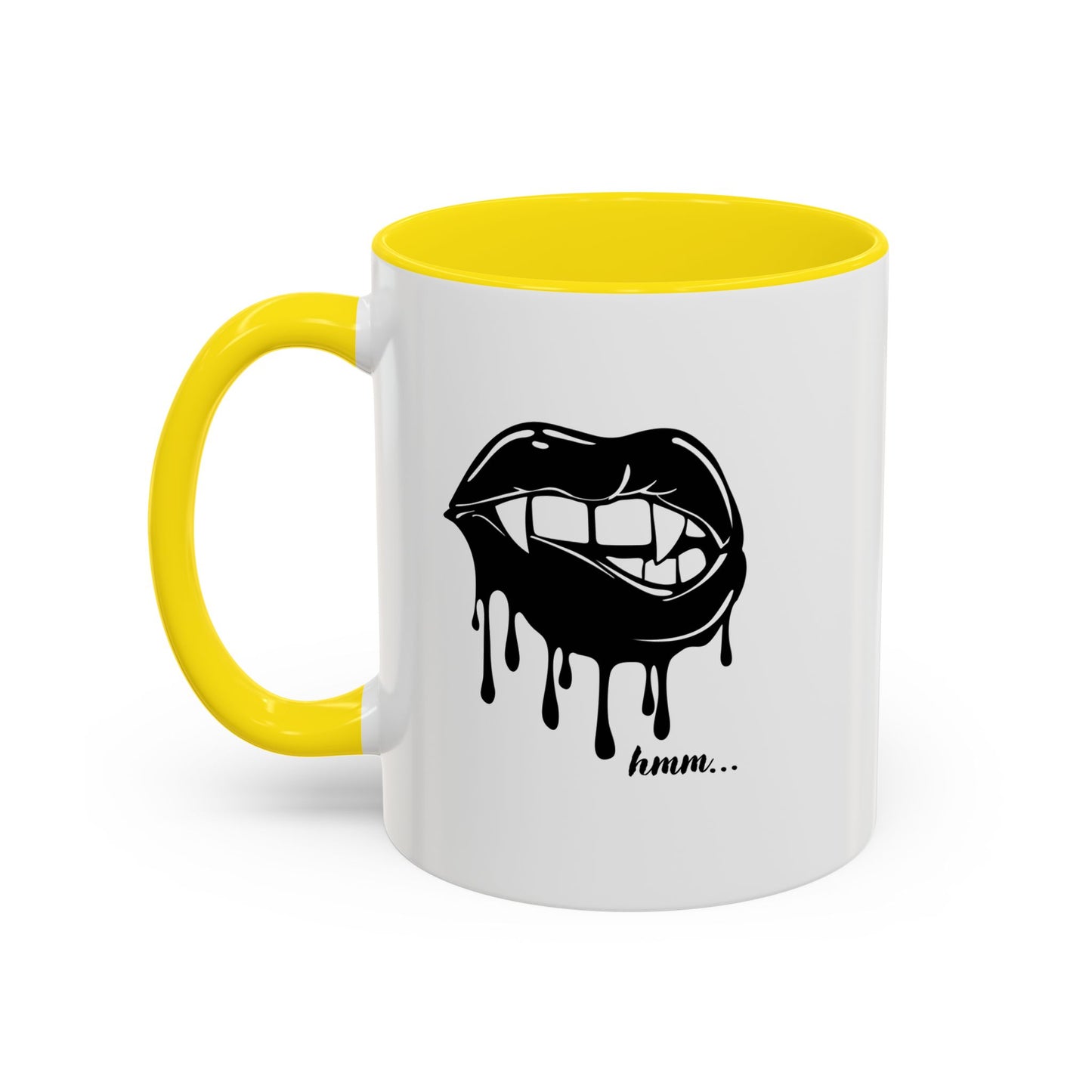Vampire Lip Accent Coffee Mug - 11oz & 15oz - Unique Halloween Gift