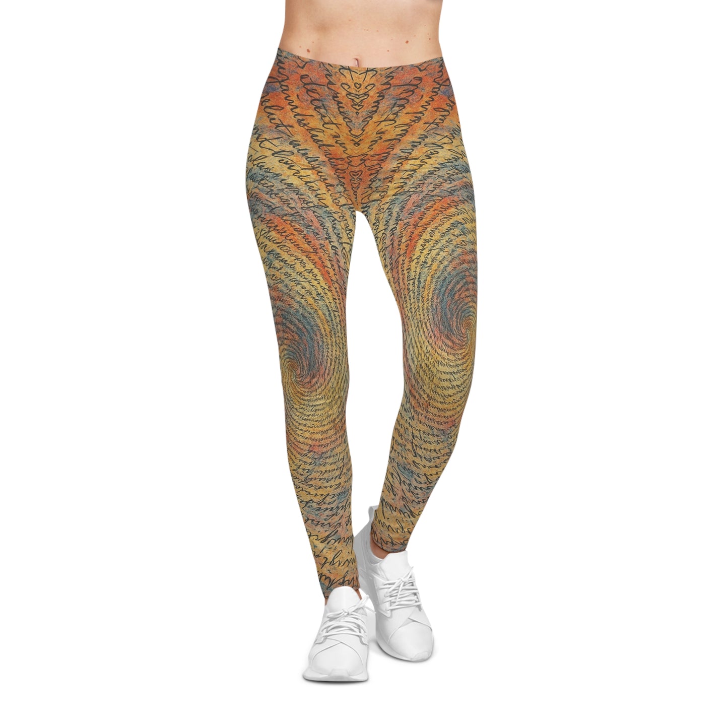 Colorful Spiral Print Yoga Leggings, Trendy Activewear for Women, Perfect for Fitness, Fashion, and Everyday Wear - TRV