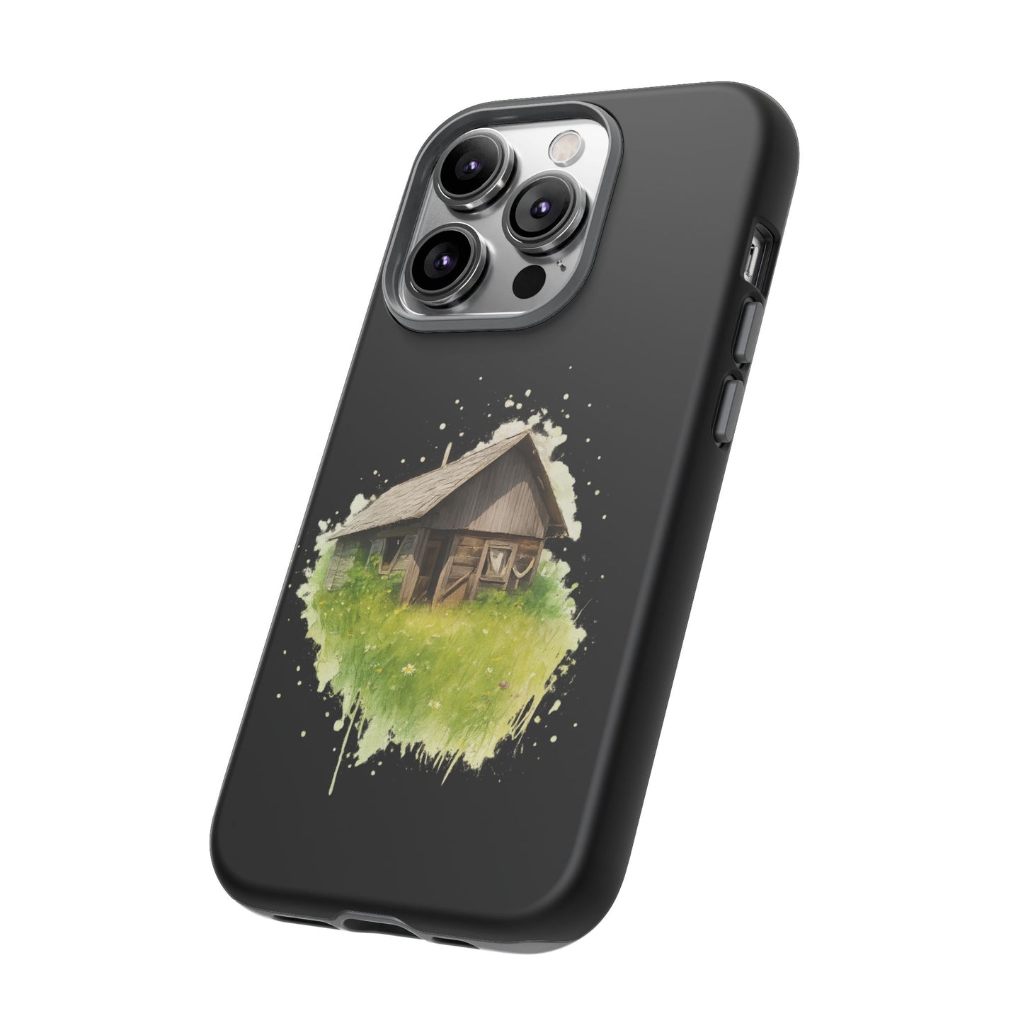 Rustic Farmhouse Phone Case, Cute Cottage Design, Tough Cases for Nature Lovers, Eco-Friendly Gift, Customizable Tech Accessories - TRV