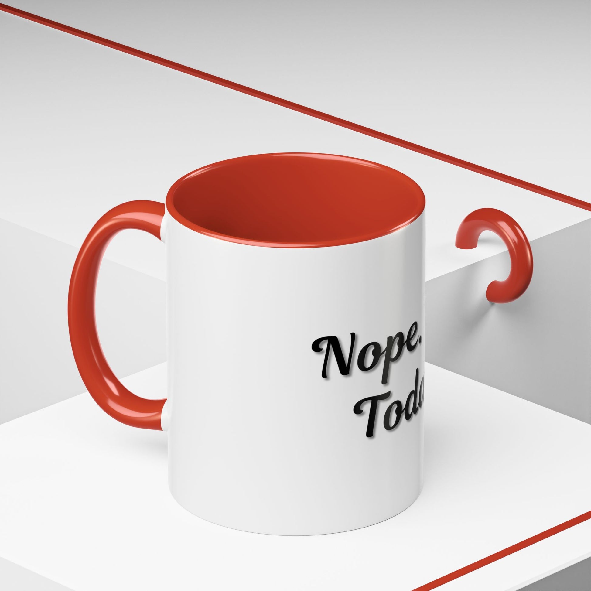 Nope Not Today Coffee Mug - Fun Ceramic Mug for Coffee Lovers - TRV